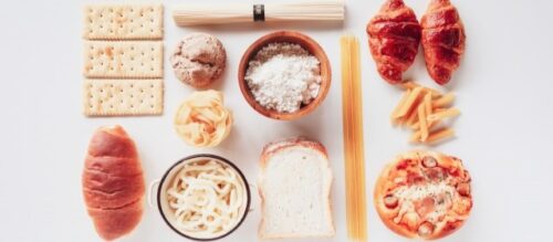 小麦を使った製品:パン、パスタ、うどん、クラッカーなど