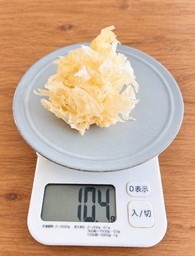 乾燥白きくらげ10.4g(戻す前)