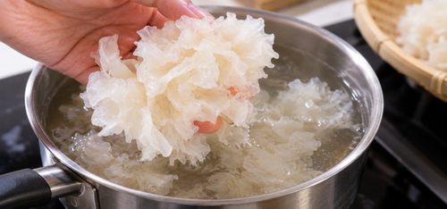 白きくらげの調理